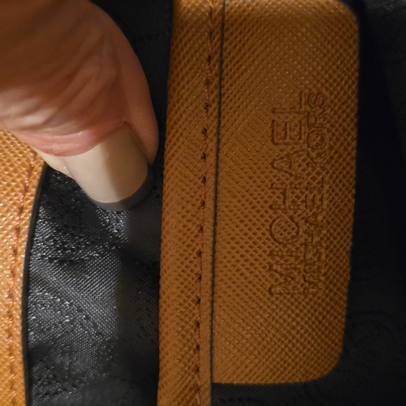 MK Black and Tan Women's Canvas Tote Bag - Picture 7 of 10